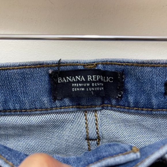 Banana Republic Skinny Distressed Jeans sz 27 - Picture 5 of 9
